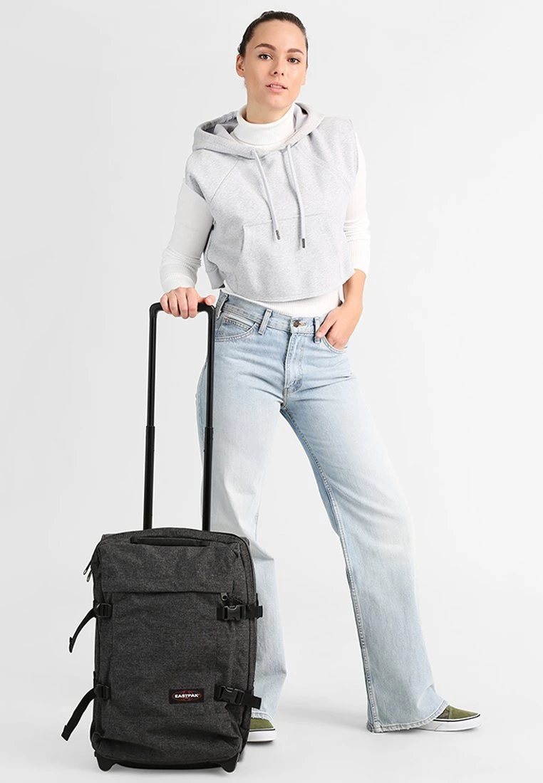 Eastpak TRANVERZ Valise à Roulettes Black Denim Unisex 4 Eastpak TRANVERZ Valise à Roulettes Black Denim Unisex – Image 2